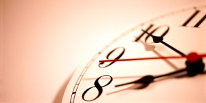 Clock representing time ticking away